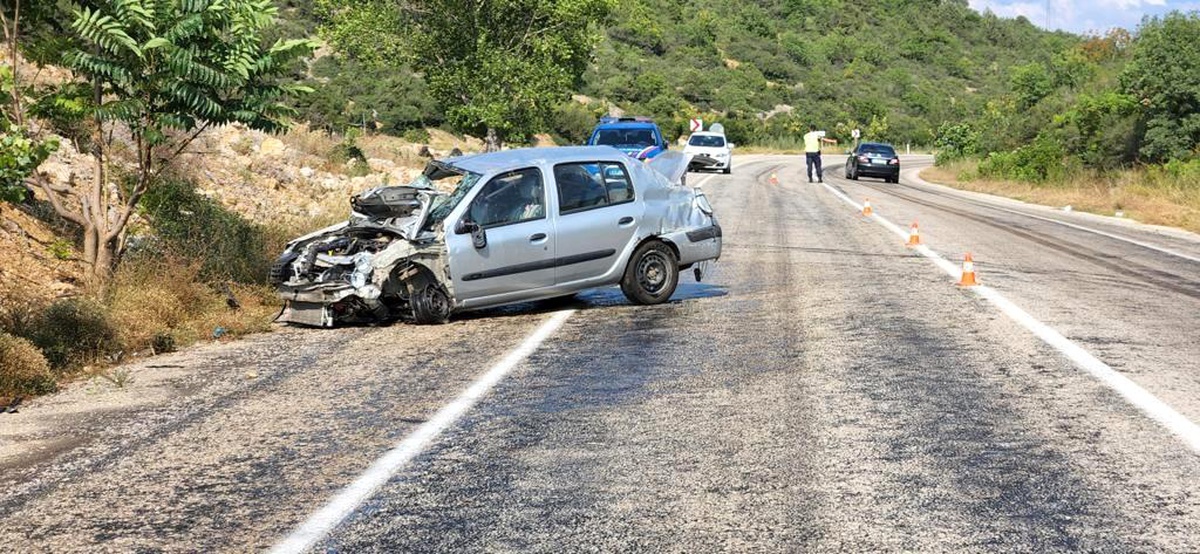Kontrolden çıkan araç takla attı; 1 yaralı