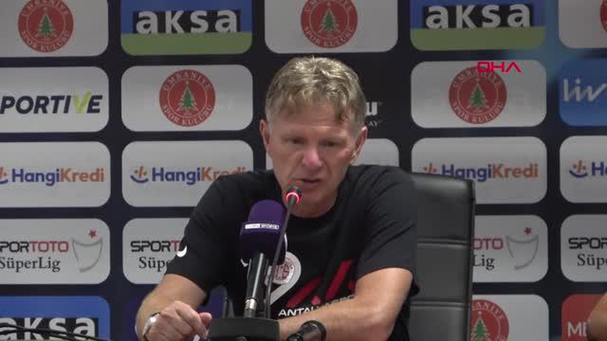 SPOR HangiKredi Ümraniyespor - Fraport TAV Antalyaspor maçının ardından
