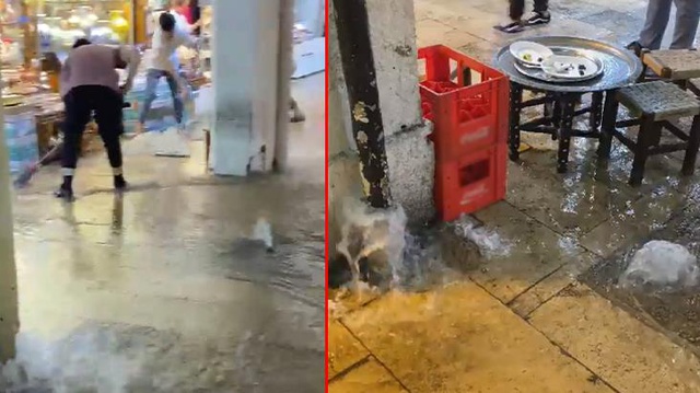 İstanbul'a yağmur yağıyor! Tarihi Kapalı Çarşı'yı su bastı, esnaf zor anlar yaşadı İstanbul'a yağmur yağıyor! Tarihi Kapalı Çarşı'yı su bastı, esnaf zor anlar yaşadı