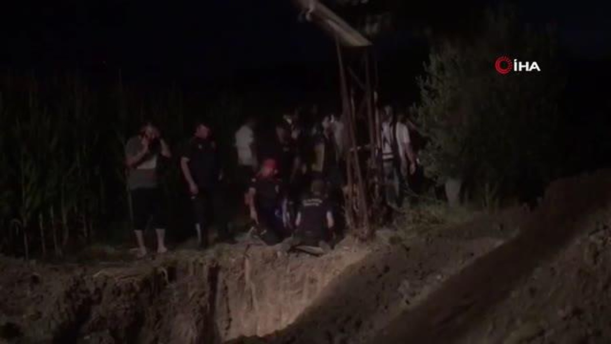 Kuyuya düşen çocuğu kurtarmak için seferber oldular