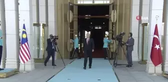 Cumhurbaşkanı Erdoğan, Malezya Kralı Abdullah Şah'ı resmi törenle karşıladı