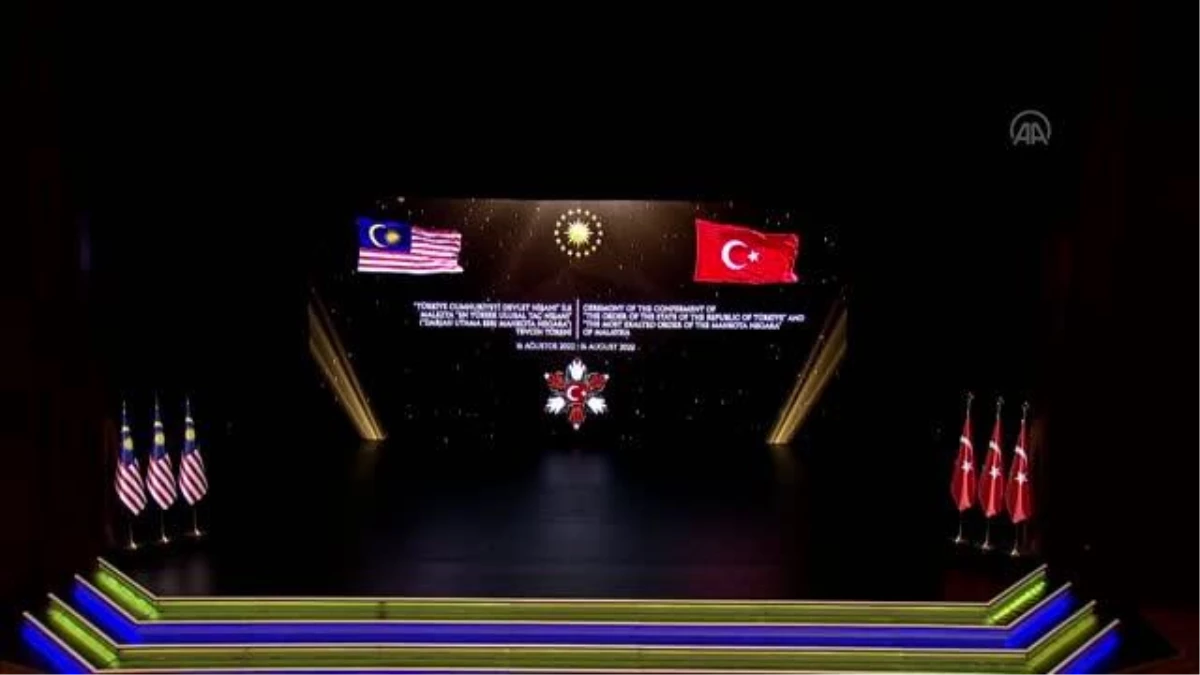 Cumhurbaşkanı Erdoğan, Malezya Kralı Sultan Abdullah Şah onuruna yemek verdi