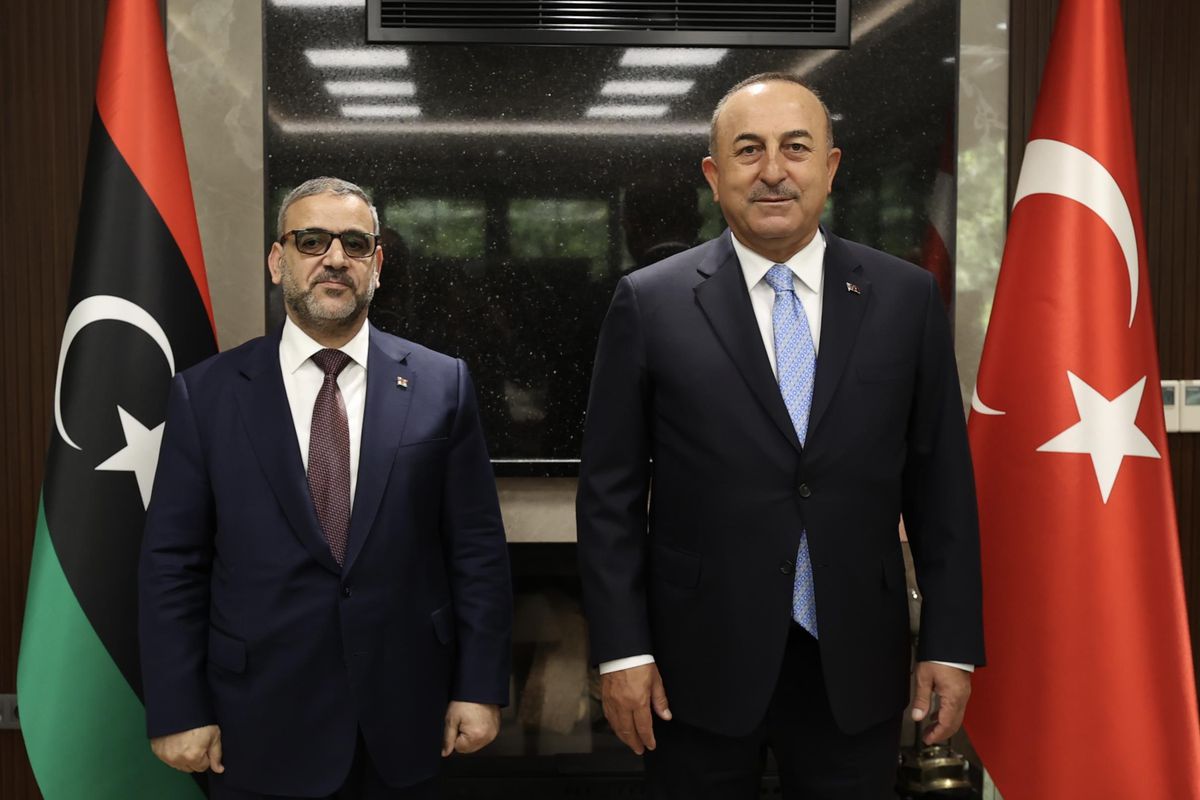 Dışişleri Bakanı Çavuşoğlu, Libya Yüksek Devlet Konseyi Başkanı Meşri ile görüştü