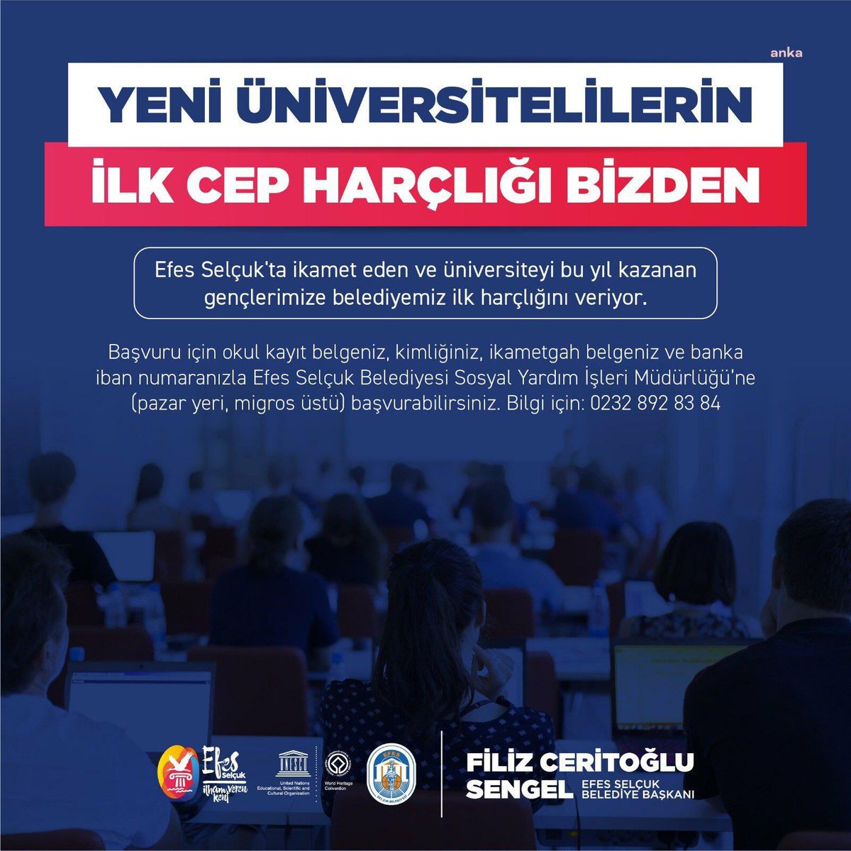 Efes Selçuklu Yeni Üniversitelilerin İlk Harçlıkları Belediyeden
