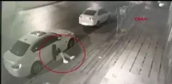 İSTANBUL-MALTEPE'DE LÜKS OTOMOBİLİN HAYALET GÖSTERGESİNİ SANİYELER İÇİNDE ÇALDI