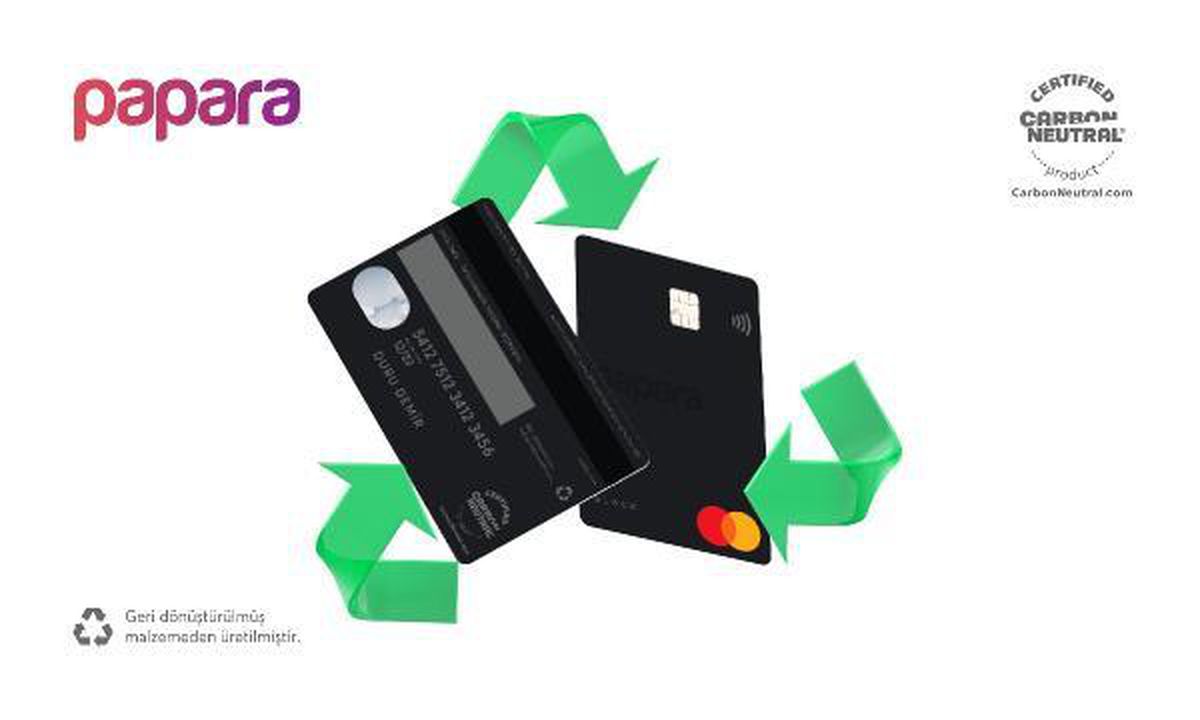 Papara\'dan çevre dostu \'Black Card\'