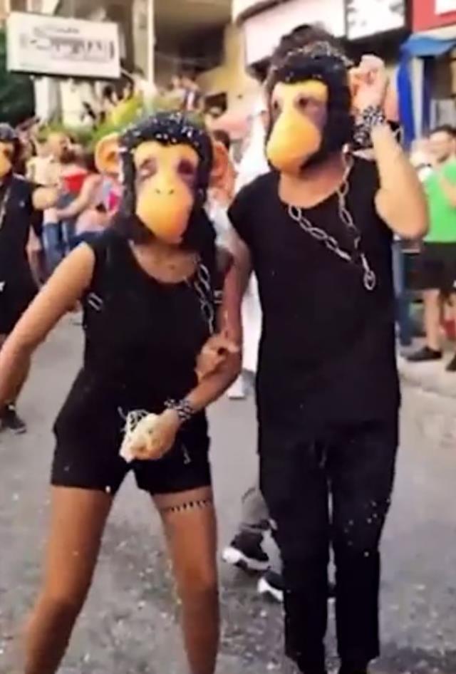 Suriye'nin Humus kentinde düzenlenen karnavaldan renkli görüntüler