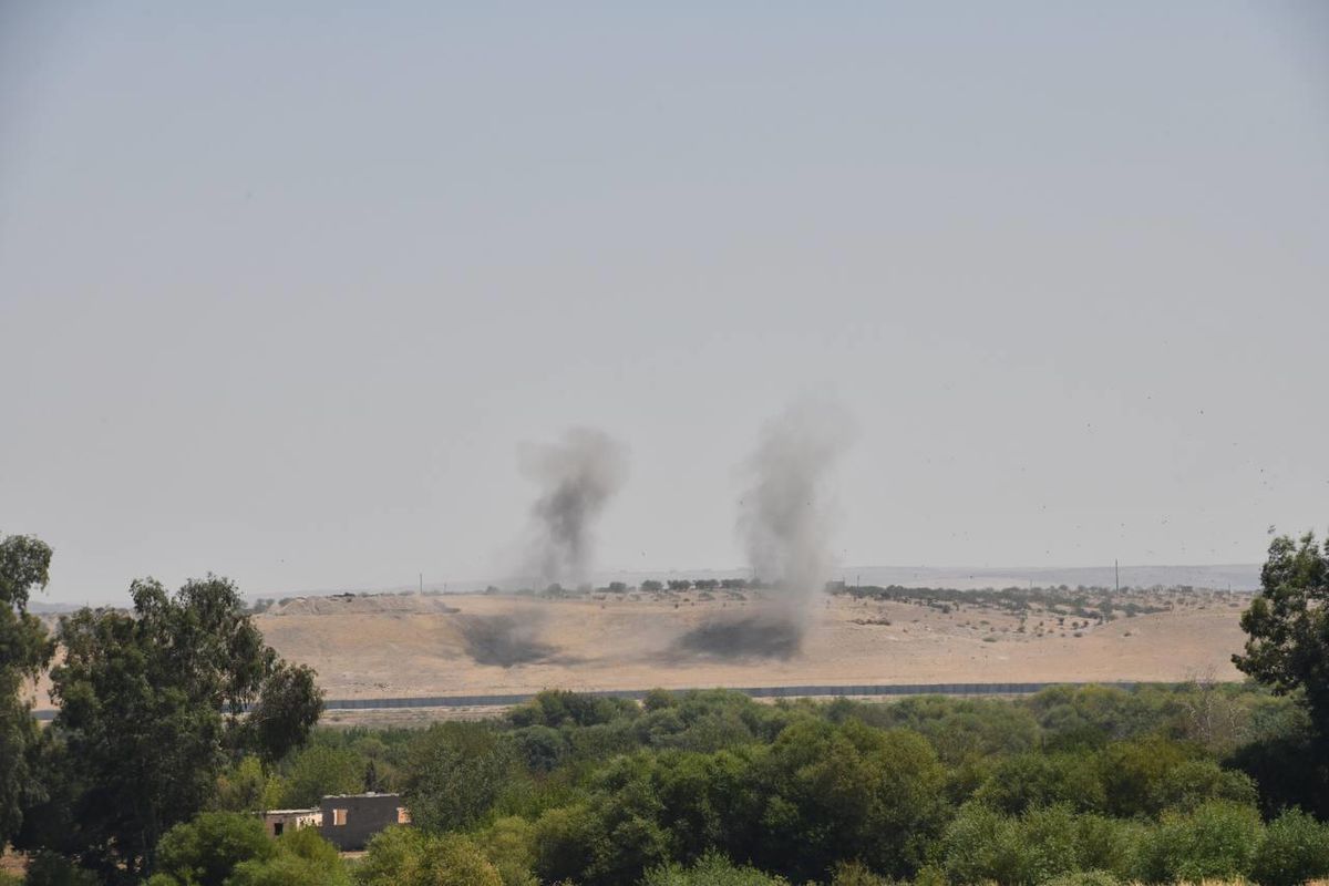 Terör örgütü YPG/PKK Karkamış ilçesine havan mermisi attı
