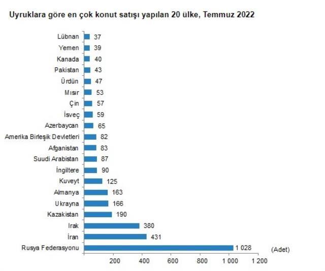 Türkiye'de temmuzda satılan konut sayısı açıklandı! Ruslar açık ara önde