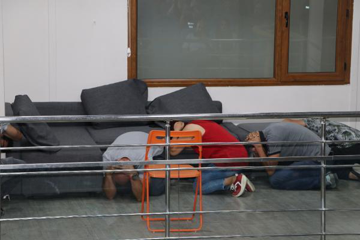 Ankara\'da, 17 Ağustos depreminin yıl dönümünde deprem tatbikatı yapıldı