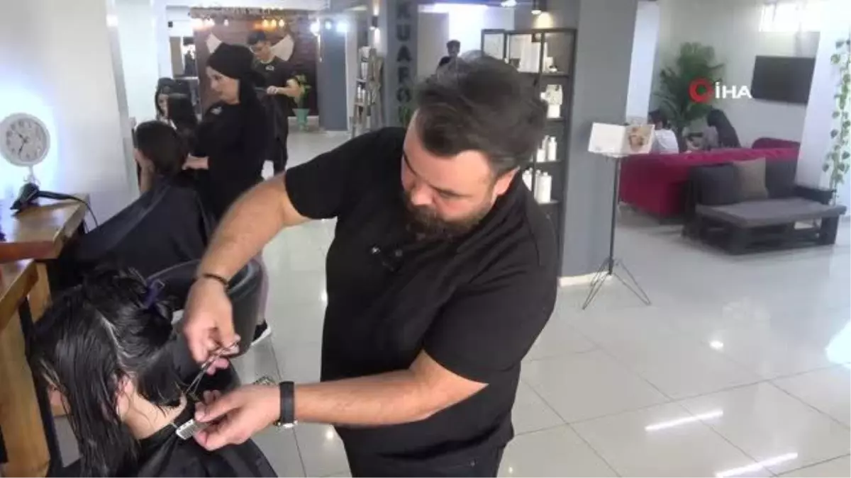 Batmanlı kuaförden anlamlı destek