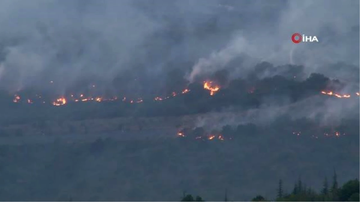 Bulgaristan\'daki yangın Edirne\'nin sınır köylerine dayandı: Alevler ürkütücü boyuta ulaşıyor