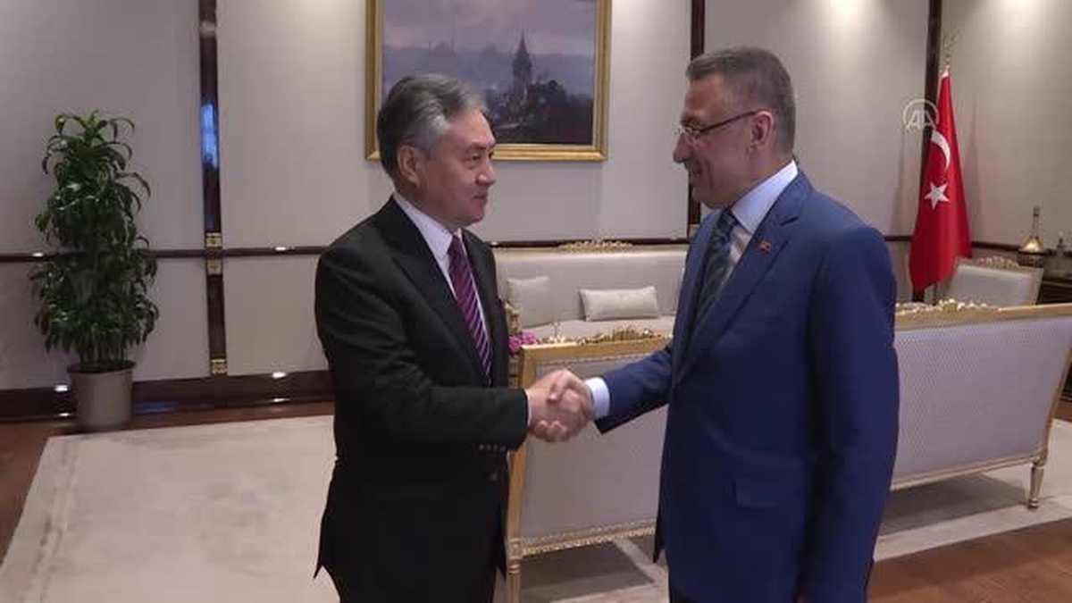 Cumhurbaşkanı Yardımcısı Oktay, Kırgızistan Dışişleri Bakanı Kulubayev\'i kabul etti