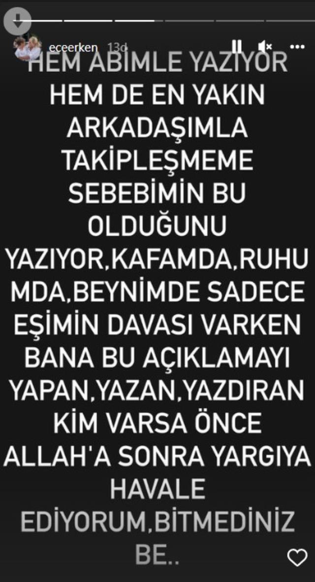 Ece Erken, yakın arkadaşının eşiyle yasak aşk yaşadığı iddiasını yalanladı Ece Erken, yakın arkadaşının eşiyle yasak aşk yaşadığı iddiasını yalanladı