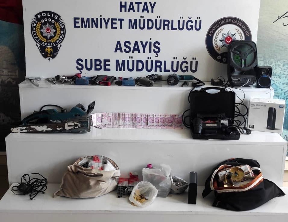 Hatay\'da 10 iş yerinden hırsızlık yapan şüpheli yakalandı