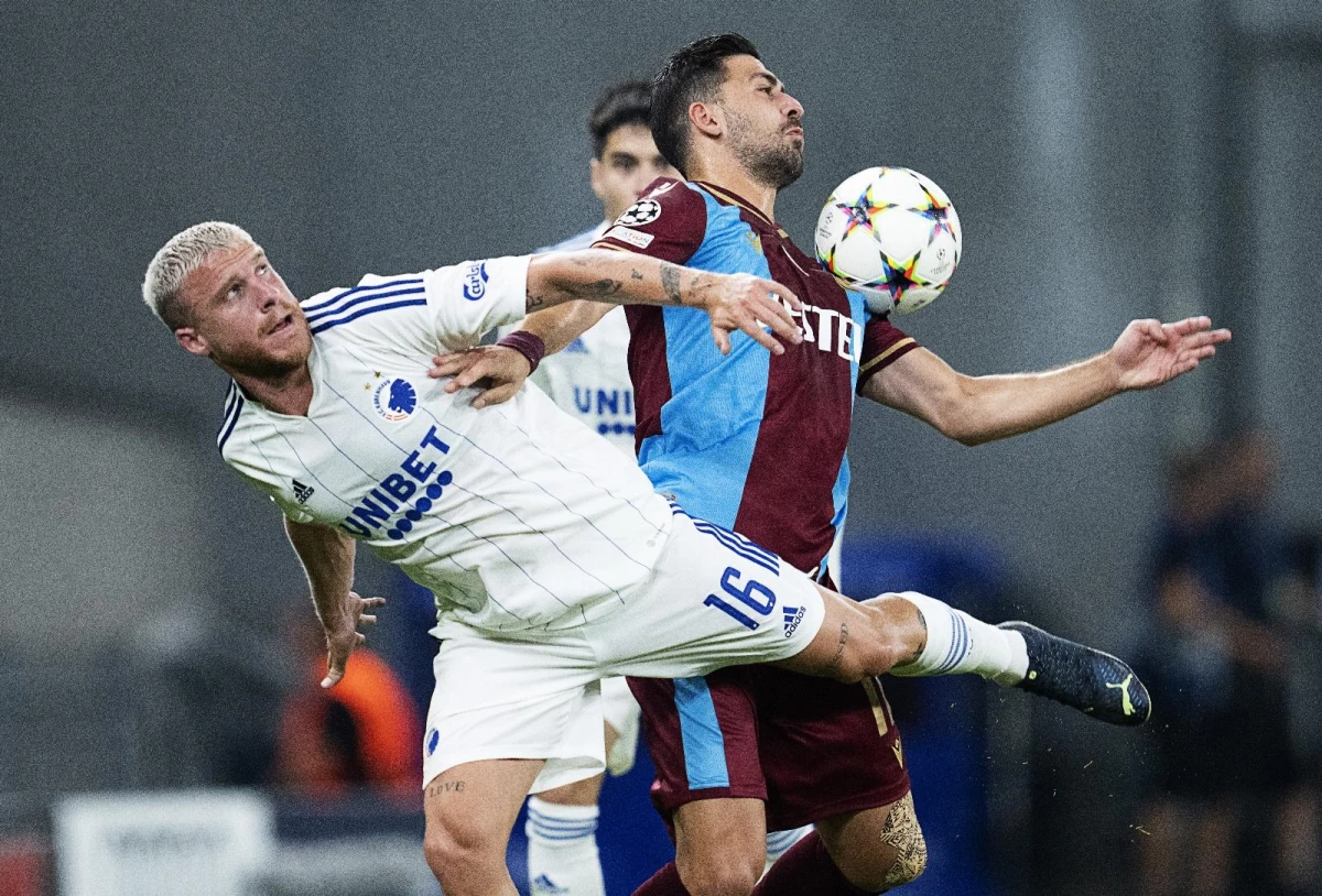 UEFA Şampiyonlar Ligi Play-off: FC Kopenhag: 1 Trabzonspor: 0 (İlk yarı sonucu)