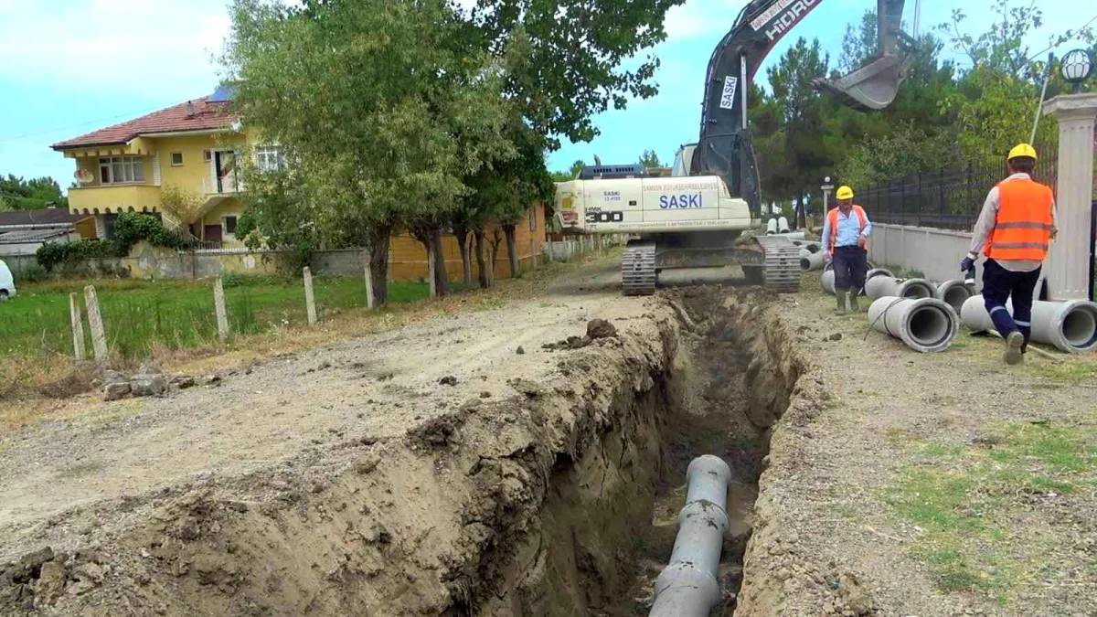 60 km\'lik kanalizasyon çalışmasında 7,5 km tamam