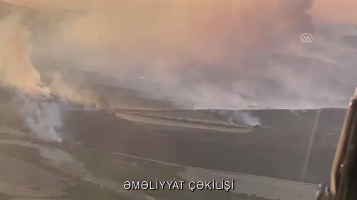 Azerbaycan\'ın kuzeyinde orman yangınları çıktı