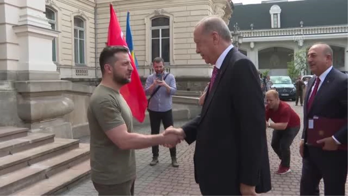 Cumhurbaşkanı Erdoğan, Lviv\'de Zelenskiy ile görüştü