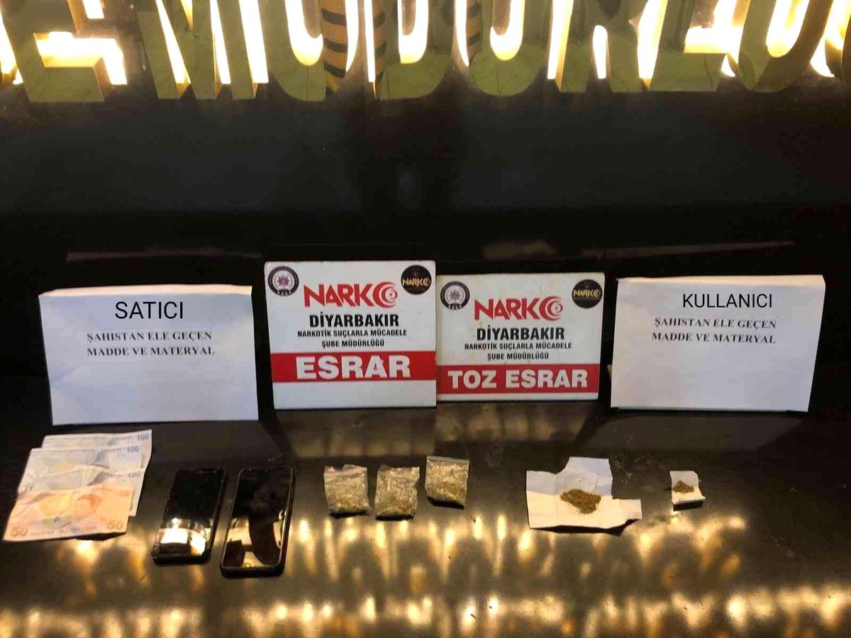 Diyarbakır\'da uyuşturucu operasyonunda 2 tutuklama