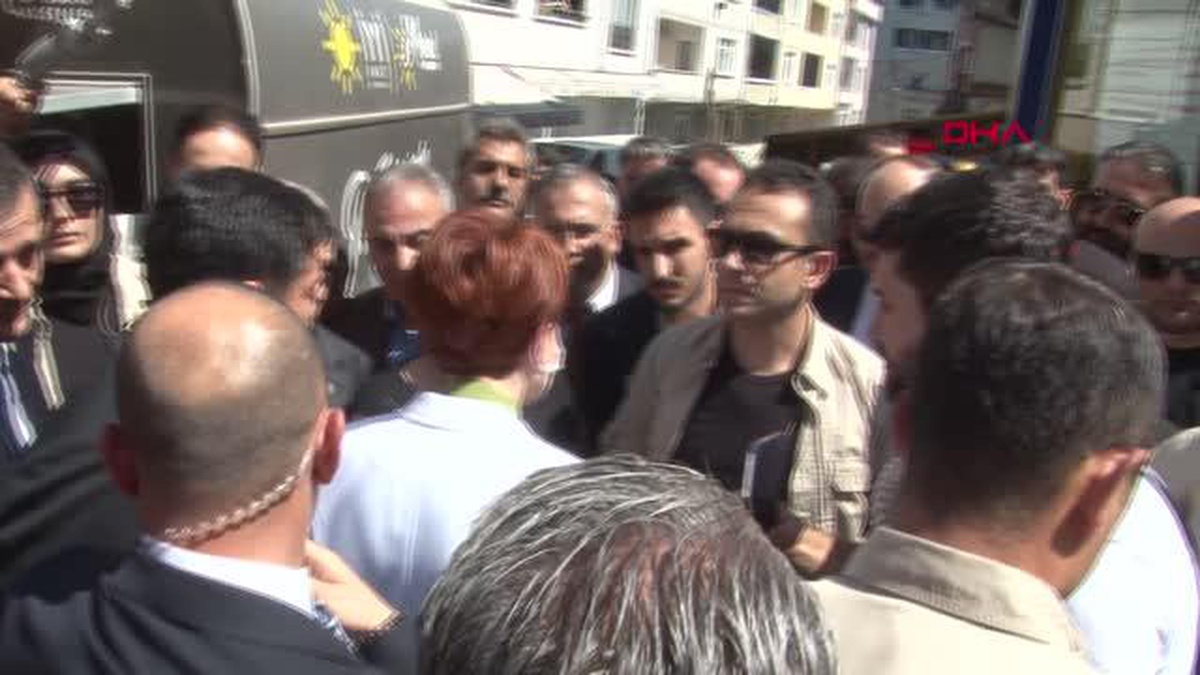 ESENYURT\'TA AKŞENER\'İN ZİYARETİ SIRASINDA GERGİNLİK