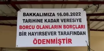 Osmaniye'de gizli hayırsever, bakkalın veresiye defterini satın aldı