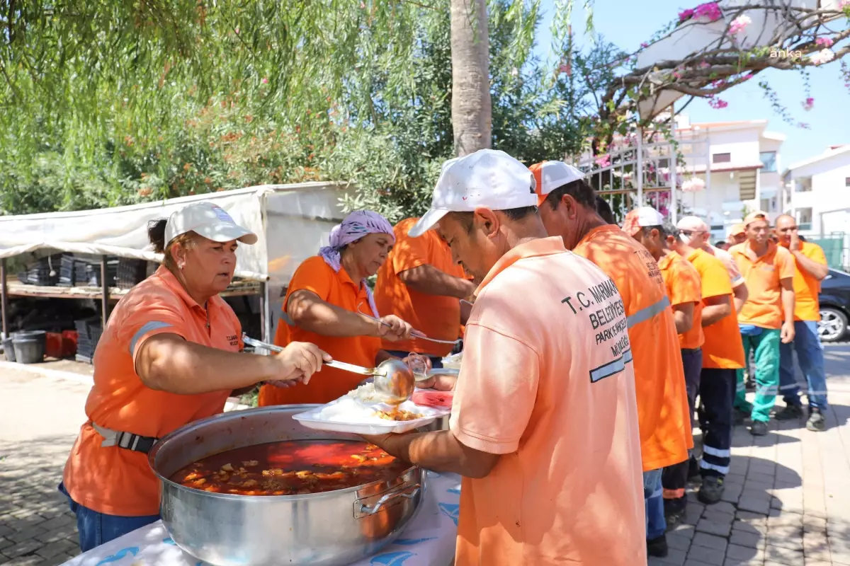 Muğla haberleri: Marmaris Belediye Başkanı Oktay, Personelle Öğle Yemeğinde Buluştu