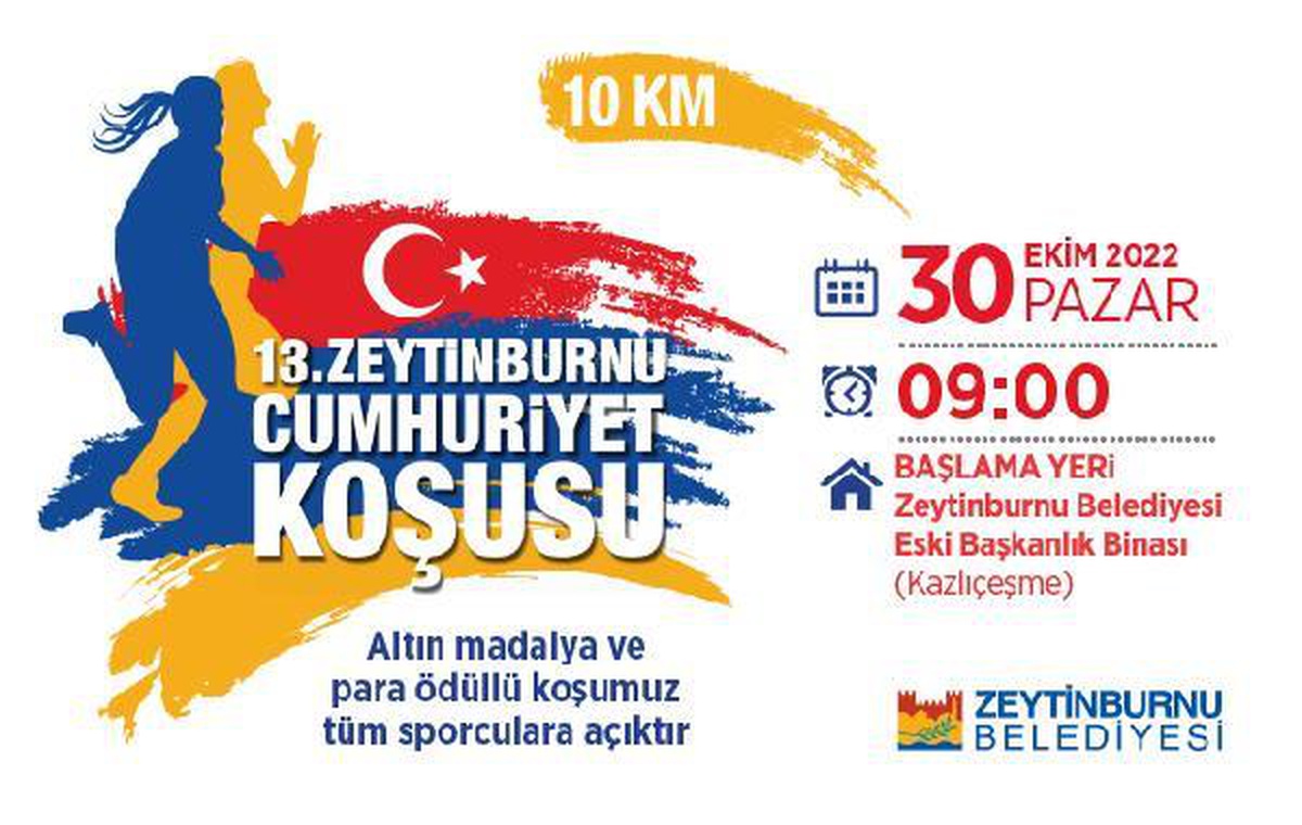 13\'üncü Zeytinburnu Cumhuriyet Koşusu başvuruları başladı