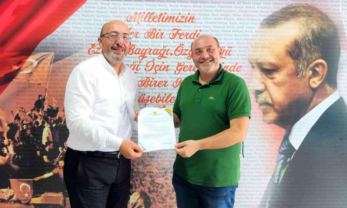 Erdoğan\'ın Ali Çetinbaş\'a gönderdiği mektubu Başkan Önsay takdim etti