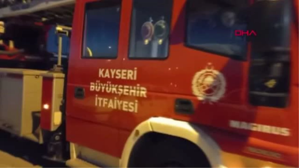 KAYSERİ\'DE SIĞINMACILAR GERİ GÖNDERME MERKEZİ\'NDE YANGIN ÇIKARDI