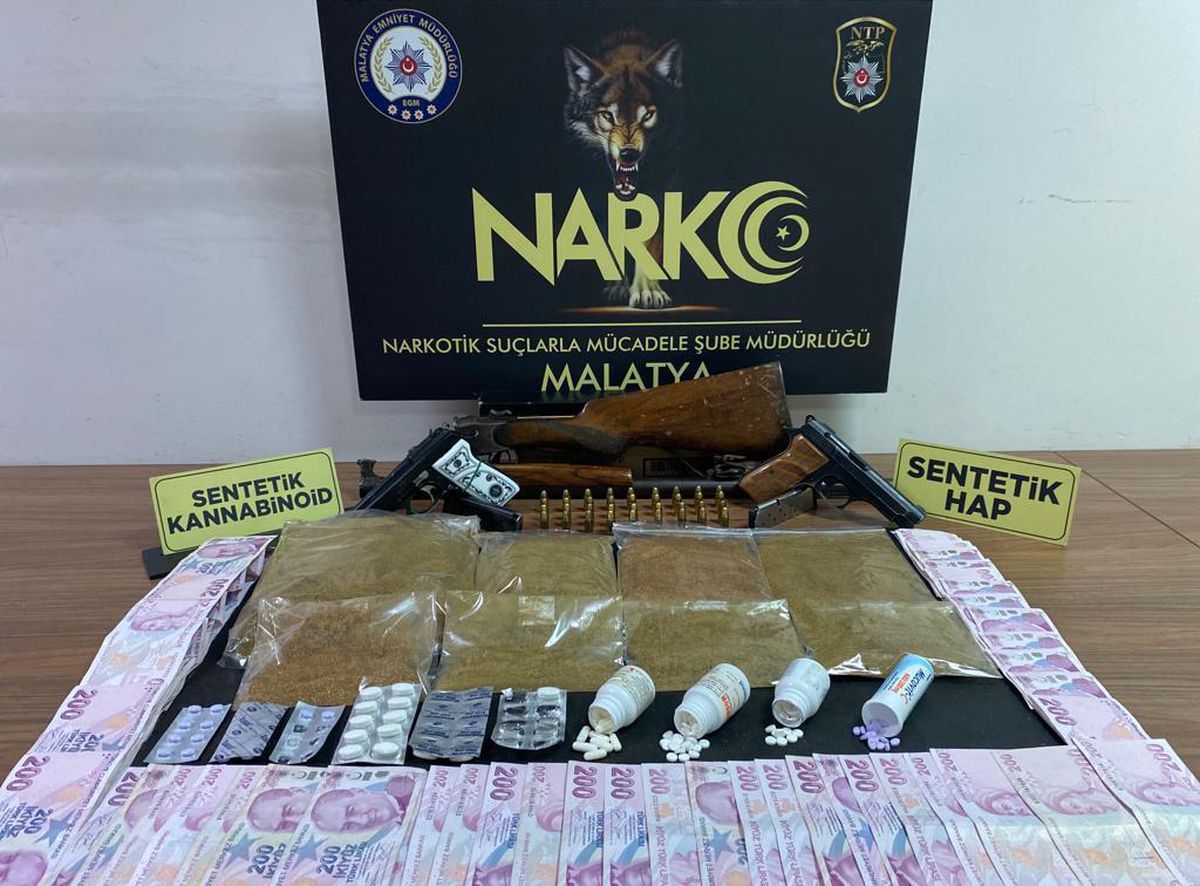 Malatya\'da uyuşturucu operasyonunda yakalanan 3 şüpheli tutuklandı
