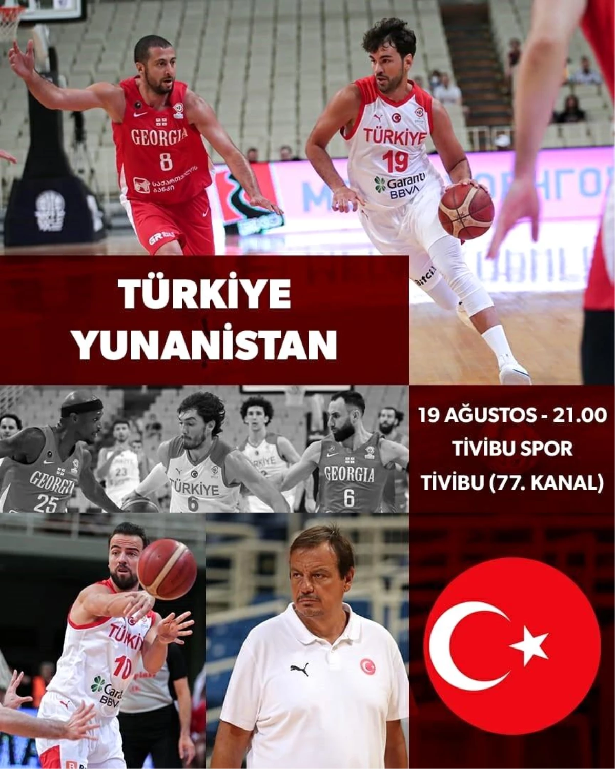 Türkiye-Yunanistan basketbol maçı Tivibu Spor\'da yayınlanacak