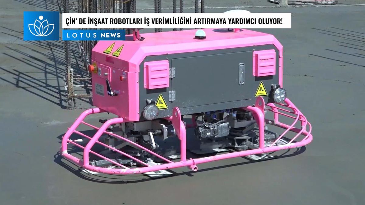 Video: Çin\'de İnşaat Robotları İş Verimliliğini Artırmaya Yardımcı Oluyor