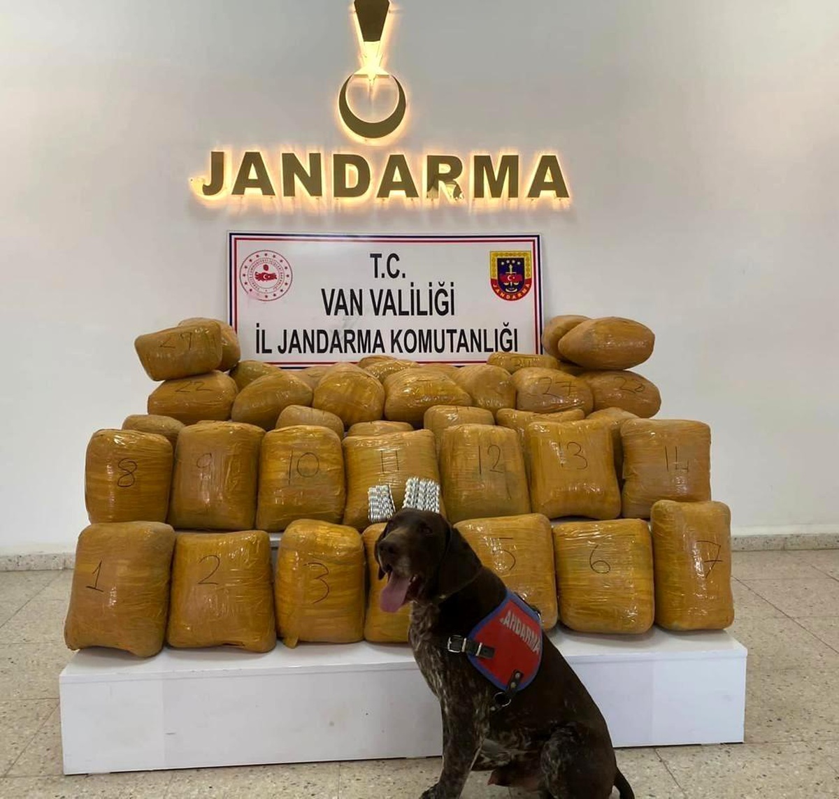 Başkale\'de 200 kilo toz esrar ve 500 adet sentetik ecza hap ele geçirildi