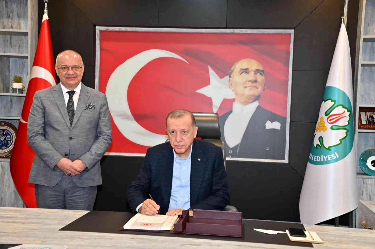 Başkan Ergün, Cumhurbaşkanı Erdoğan\'ı ağırladı
