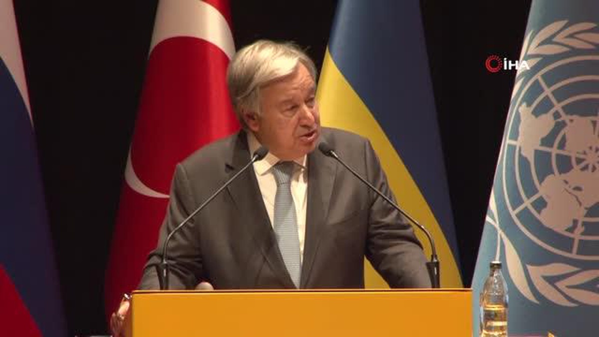 BM Genel Müdürü Guterres: "650 bin tondan fazla tahıl ve diğer gıda ürünleri dünya pazarlarına doğru yola çıktı"