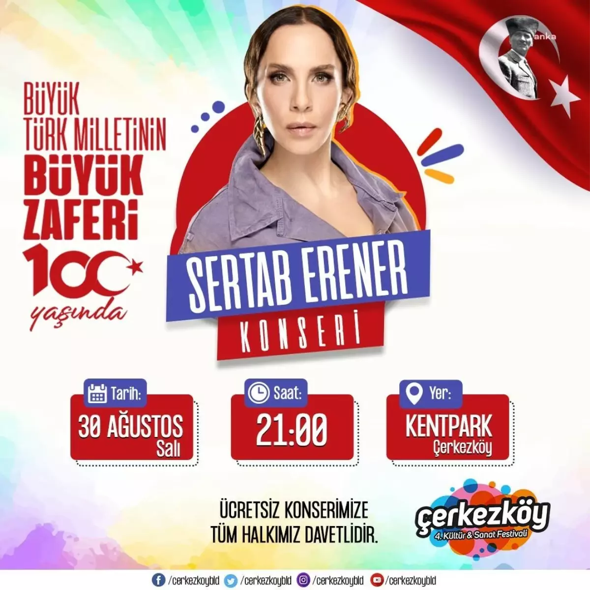 Tekirdağ haber! Çerkezköy Belediyesi 4. Kültür ve Sanat Festivali, 26 Ağustos\'ta Başlıyor