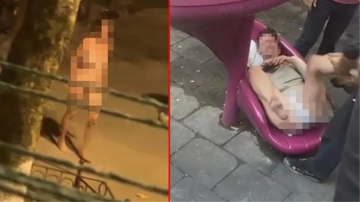 Fatih\'te çıplak vaziyette etrafa saldıran kadın mahalleliyi canından bezdirdi