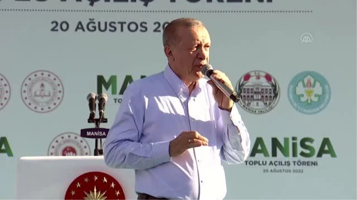 Manisa haberi: Cumhurbaşkanı Erdoğan, Manisa\'da toplu açılış töreninde konuştu: (3)