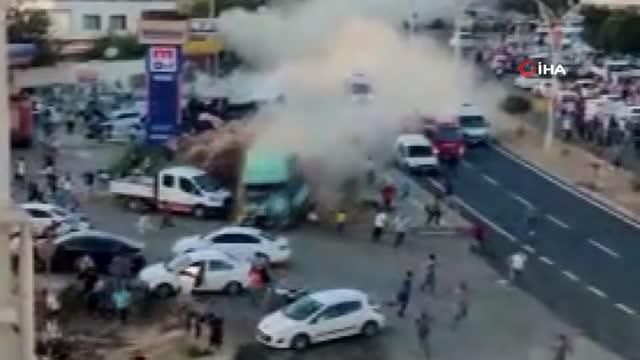 Mardin'de freni patlayan TIR faciaya neden oldu! Çok sayıda ölü ve yaralı var Mardin'de freni patlayan TIR faciaya neden oldu! Çok sayıda ölü ve yaralı var