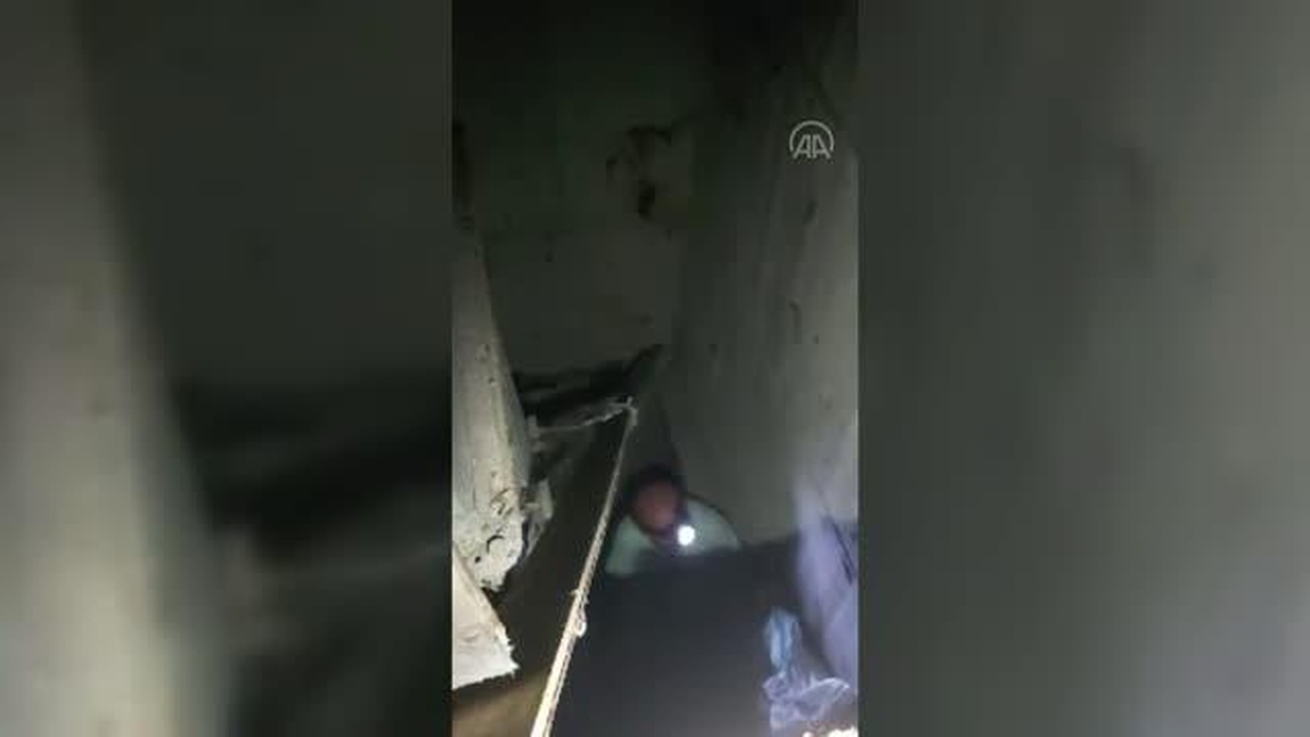 Karabük\'te havalandırma boşluğunda mahsur kalan kedi yavrusu kurtarıldı