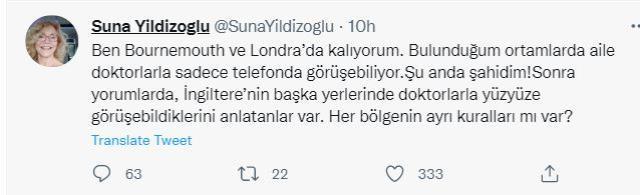 İngiltere'de olan ünlü sanatçı Suna Yıldızoğlu sağlık sisteminden isyan etti: Resmen çökmüş