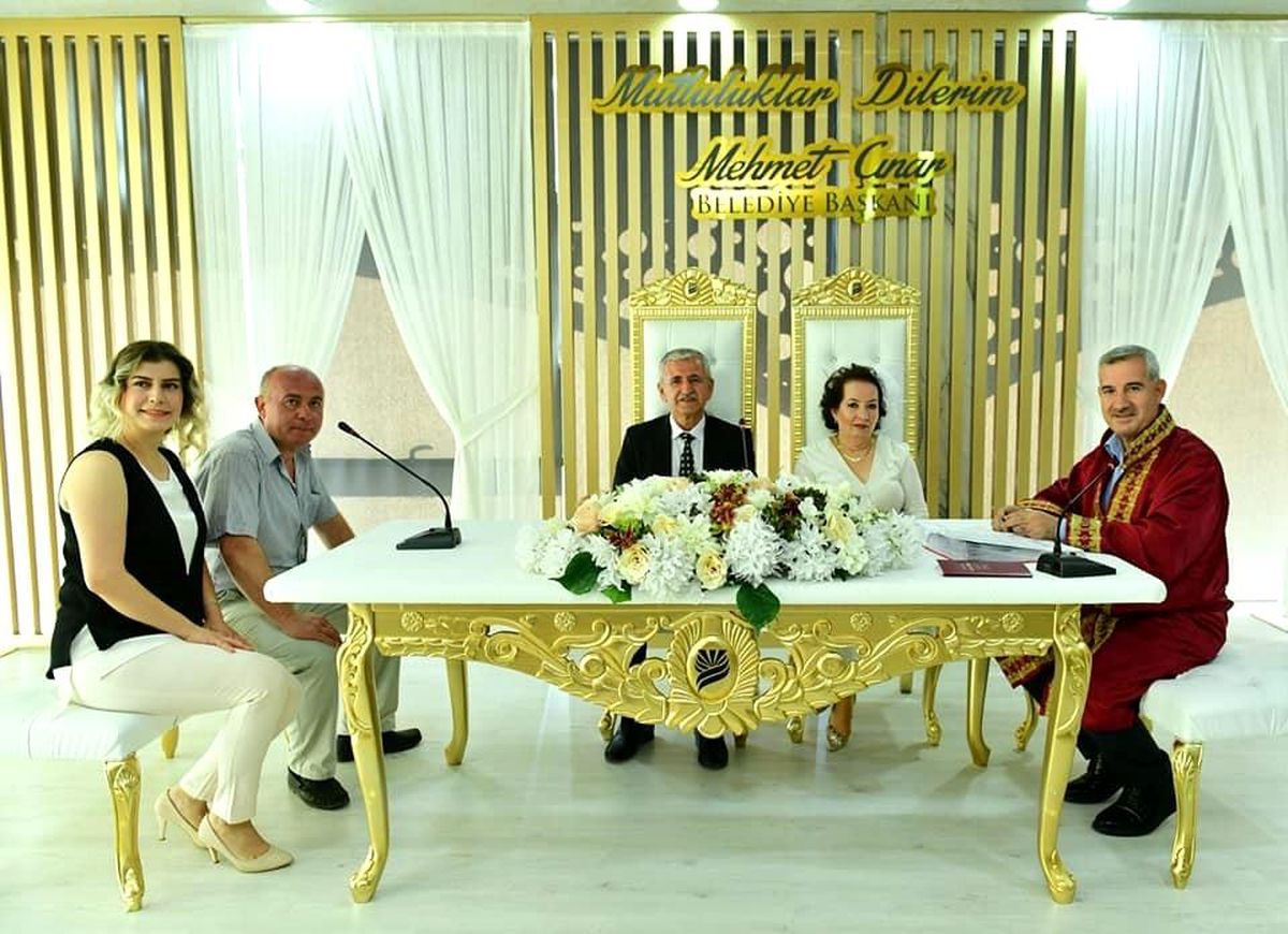 Tokat yerel haberleri... Yeşilyurt Belediyesi'nin yeni nikah sarayında ilk nikah kıyıldı
