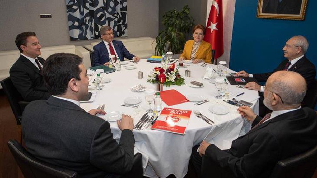 Altıncı kez görüşen 6\'lı masa toplantısında dikkat çeken olay! Partiler "Hep birlikte güzel yarınlara" paylaşımı yaptı
