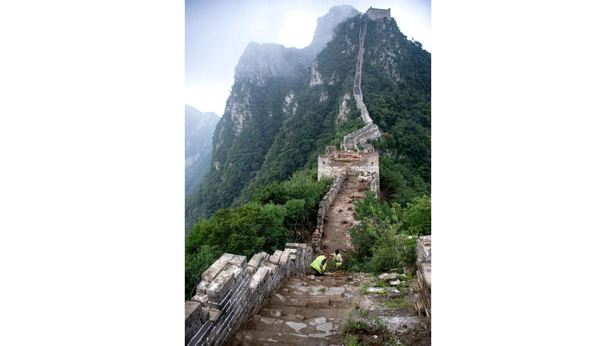 Çin Seddi\'nin Jiankou Bölümü Restore Ediliyor