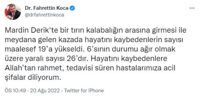 Freni patlayan tırın kalabalığın arasına daldığı kazada bilanço ağırlaşıyor: 19 ölü, 6'sı ağır 26 yaralı Freni patlayan tırın kalabalığın arasına daldığı kazada bilanço ağırlaşıyor: 19 ölü, 6'sı ağır 26 yaralı