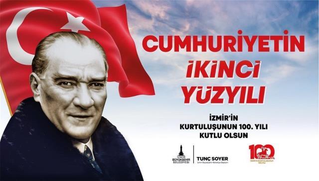 İYİ Partili Dervişoğlu'ndan Tunç Soyer'e afiş tepkisi İYİ Partili Dervişoğlu'ndan Tunç Soyer'e afiş tepkisi