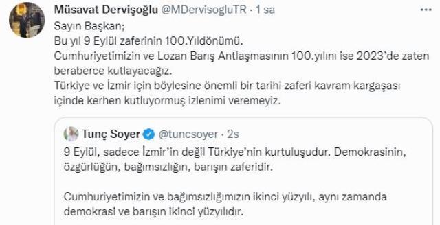 İYİ Partili Dervişoğlu'ndan Tunç Soyer'e afiş tepkisi İYİ Partili Dervişoğlu'ndan Tunç Soyer'e afiş tepkisi