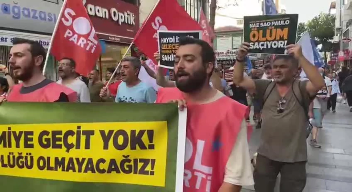 İzmir\'de Asbestli Gemi İçin Protesto Yürüyüşü… Sol Parti: "Türkiye\'yi Emperyalist Güçlerin Çöplüğü Yaptırmayacağız"