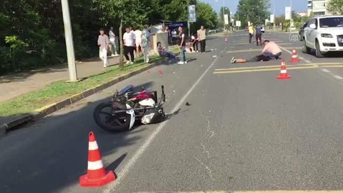 Ordu\'da motosikletin yayaya çarpması sonucu 3 kişi yaralandı